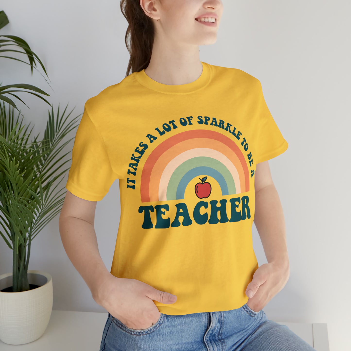 It takes alot of Sparkle to be a Teacher Unisex Jersey Short Sleeve Tee