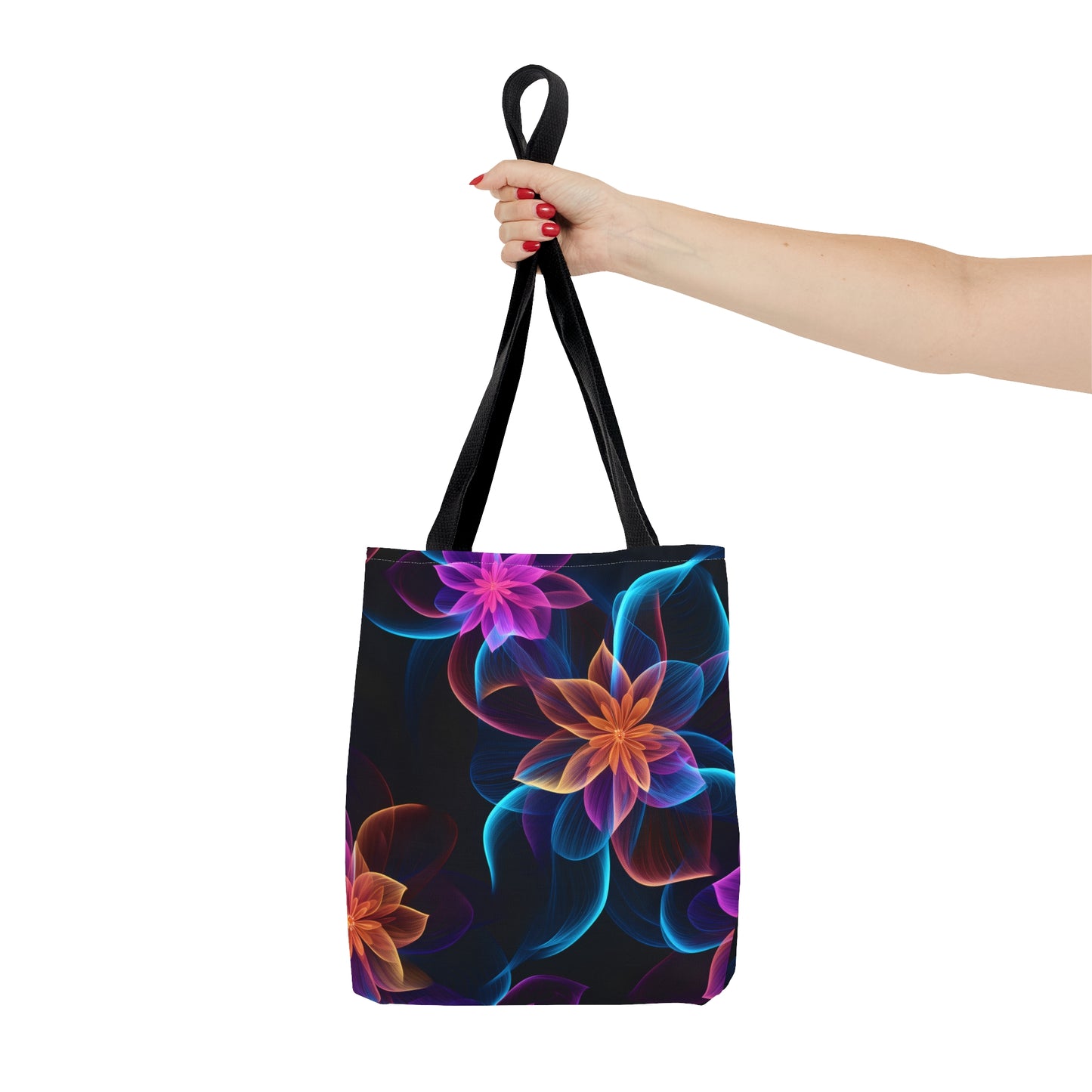 Chic Neon Garden All Over Print Tote Bag