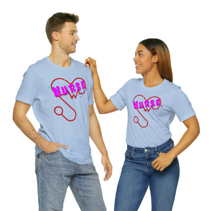 Nurse Love Unisex Jersey Tee Bella+Canvas 3001 Healthcare Gift Medical Students, Soft Fabric, Various Sizes Available