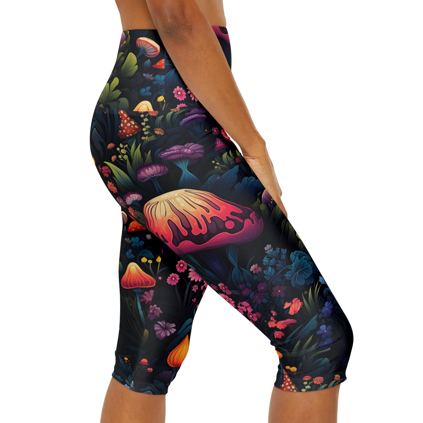 Fairy Tale Magical Forest Yoga Capri Leggings (AOP)