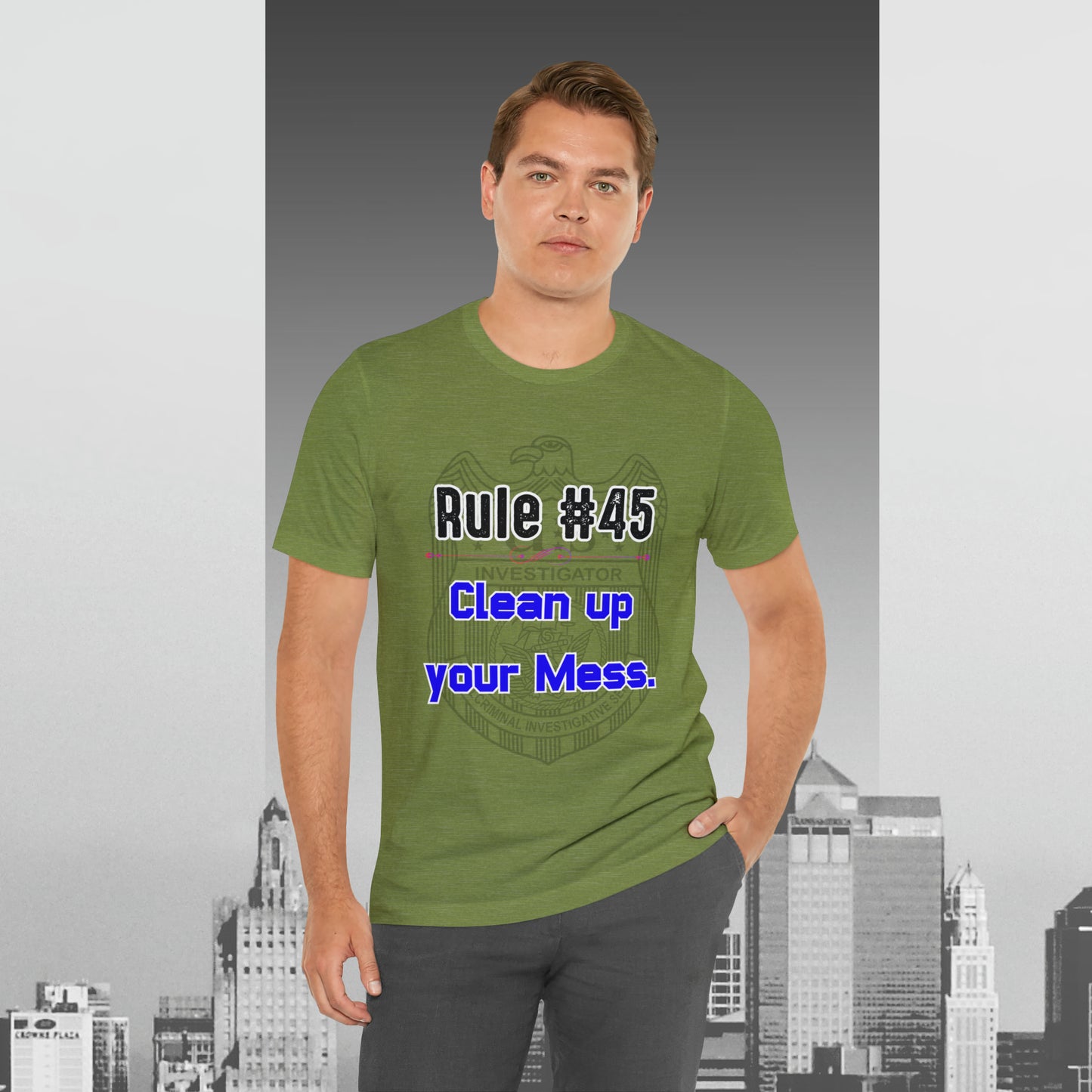 Rules of Gibbs #45 Clean up your Mess Unisex Jersey Short Sleeve Tee