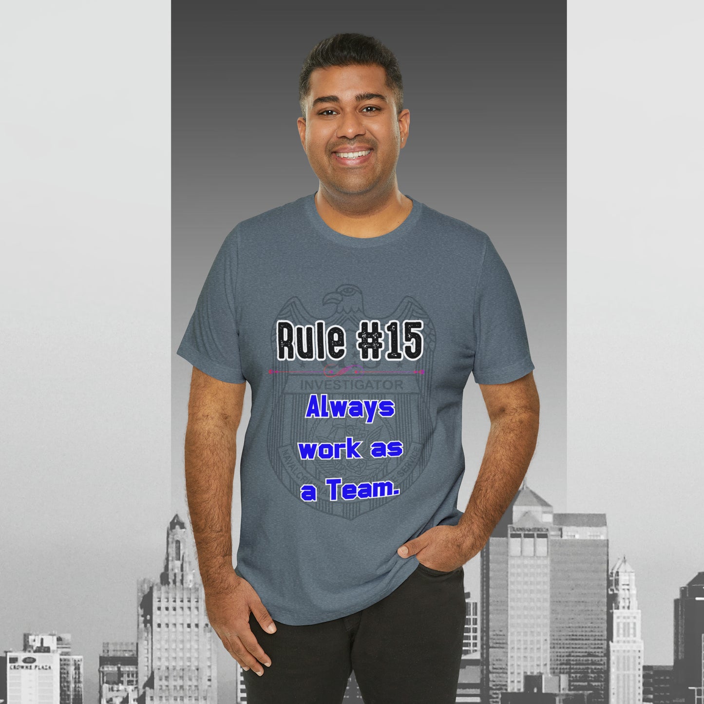 Rules of Gibbs #15 Always work as a Team Unisex Jersey Short Sleeve Tee