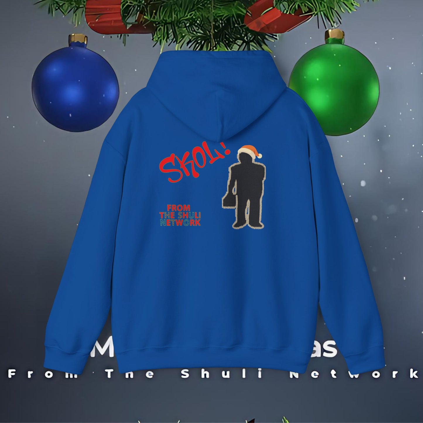 Merry Sessmas Hoodie – Festive "Skol" Holiday Graphic Sweatshirt