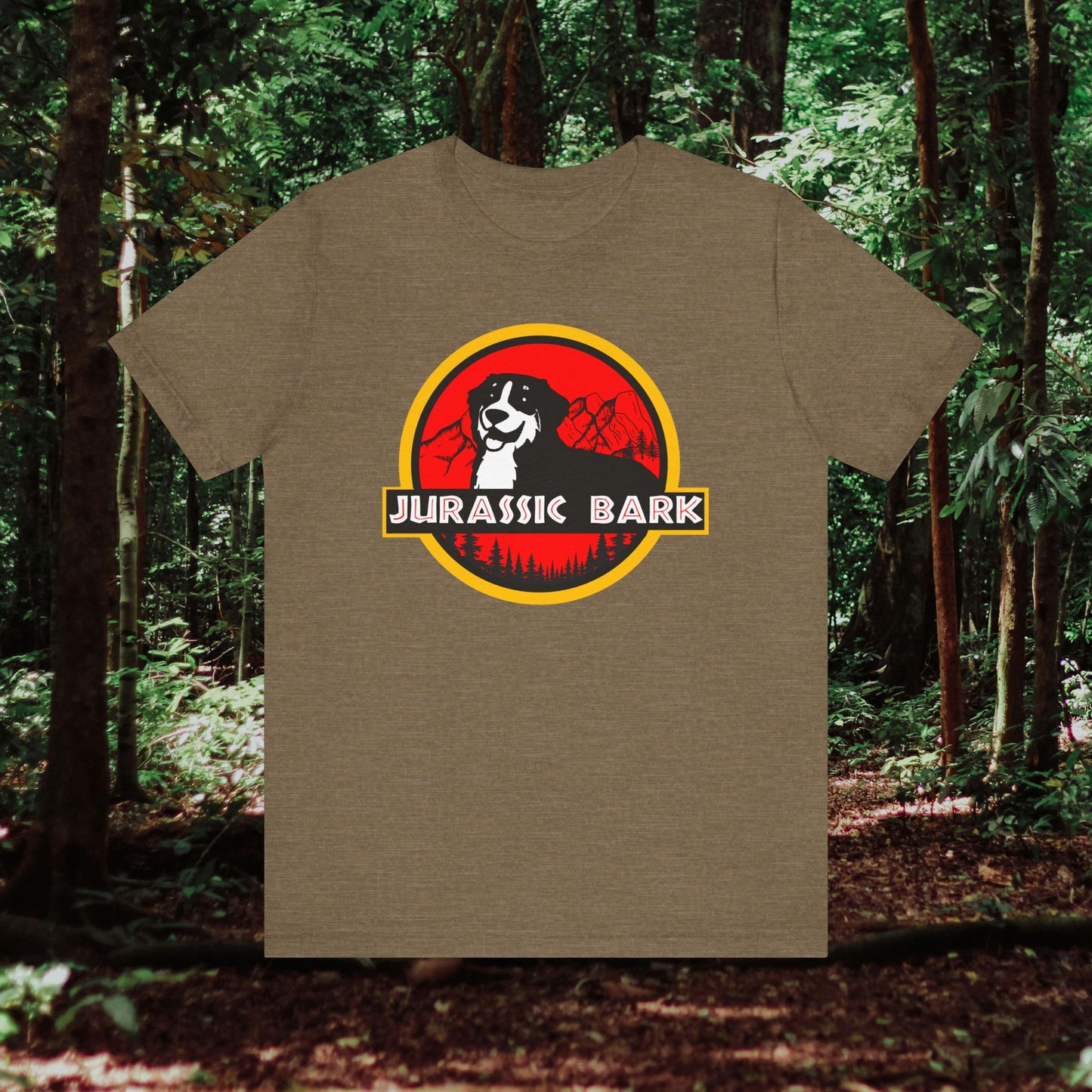 Jurassic Bark Tee - Unisex Dog Lover T-Shirt, Funny Pet Owner Gift, Nature Enthusiast Apparel, Great for Birthdays, Casual Wear, [...]