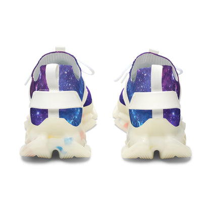 Purple Beyond the Stars Outer Space Out of this World Women's Mesh Sneakers