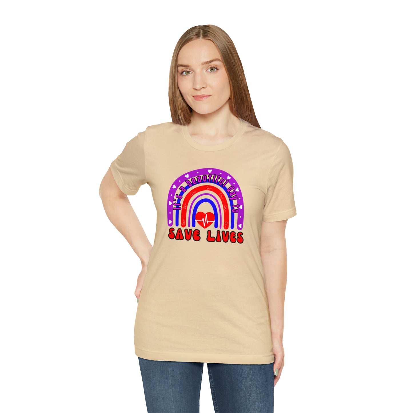 It's a Good Day to Save Lives, Nurse Unisex Jersey Tee Bella+Canvas 3001 Healthcare Gift Medical Students, Various Sizes Available