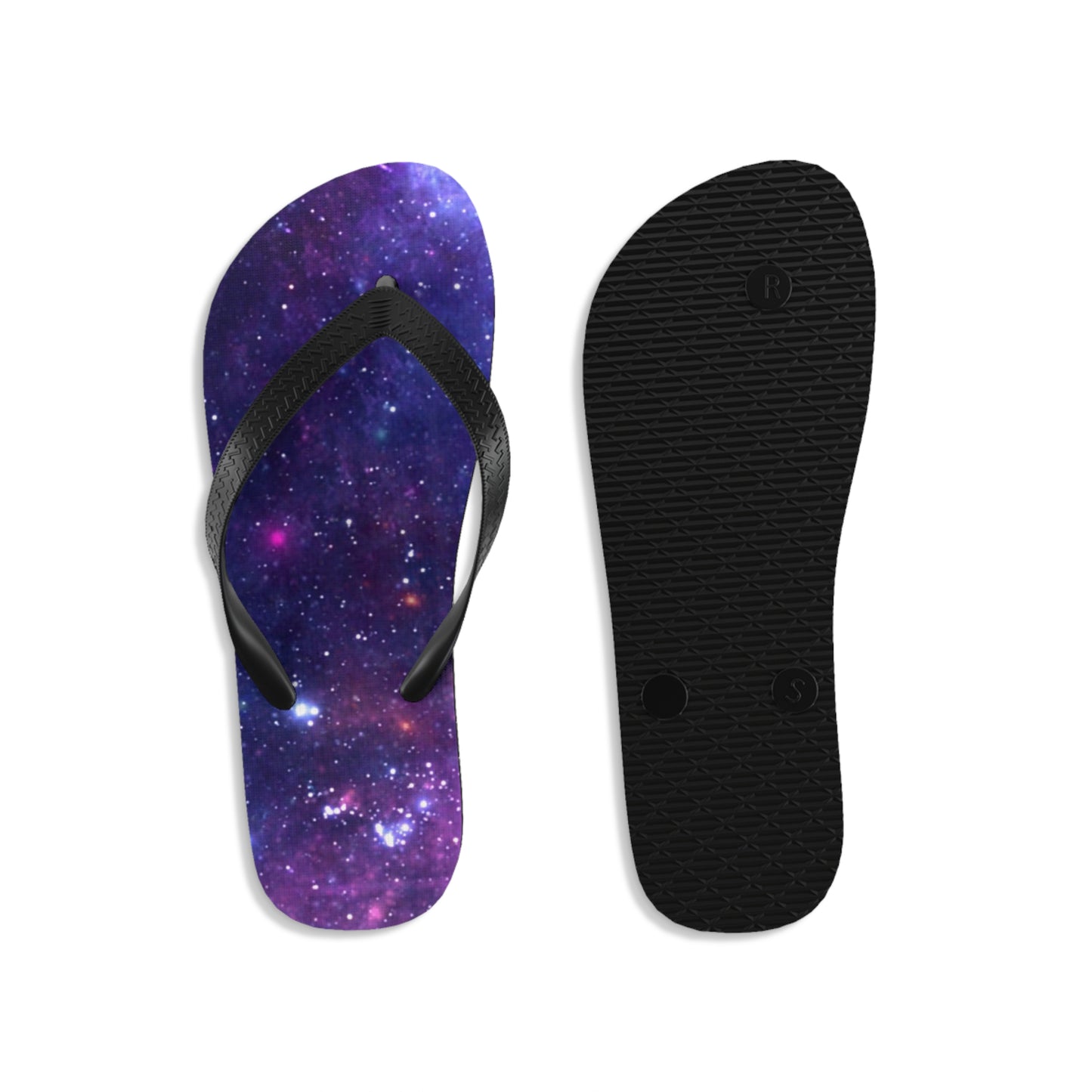 Purple Beyond the Stars Outer Space Out of this World Unisex Flip-Flops