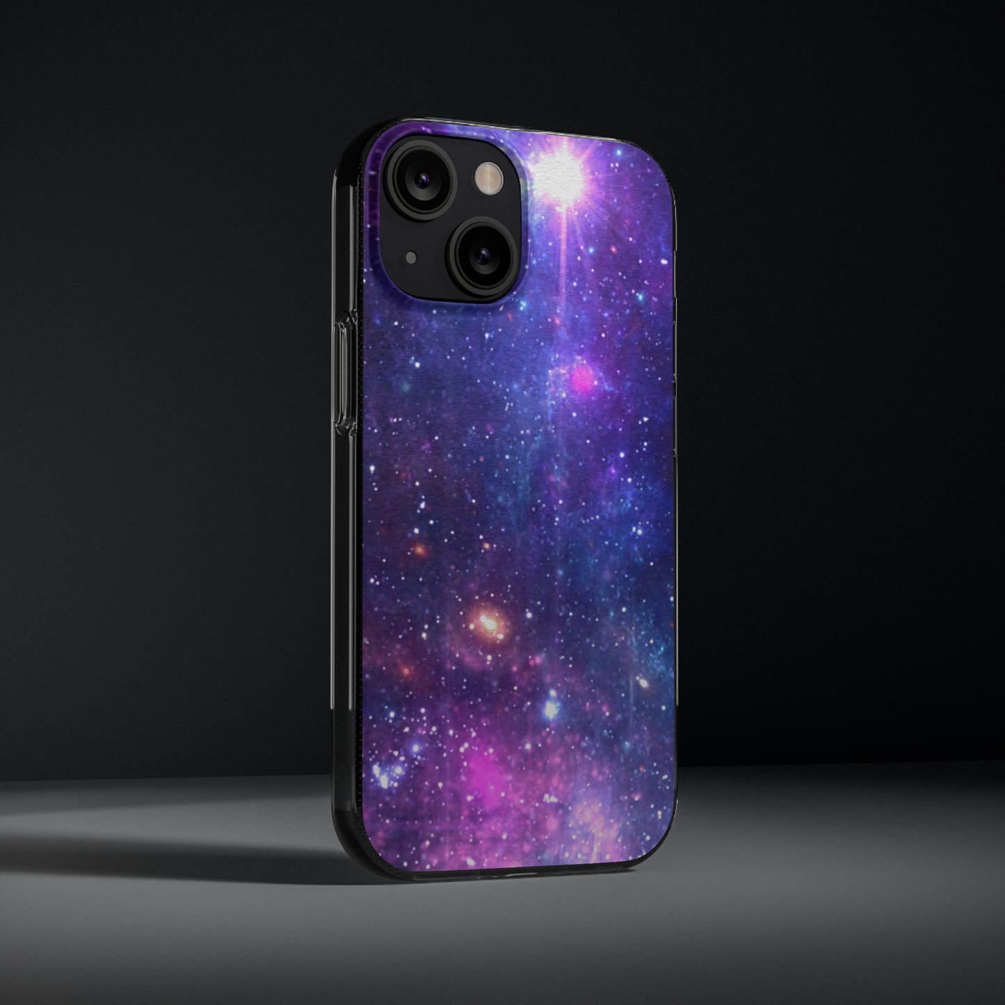 Purple Beyond the Stars Outer Space Out of this World Soft Phone Cases