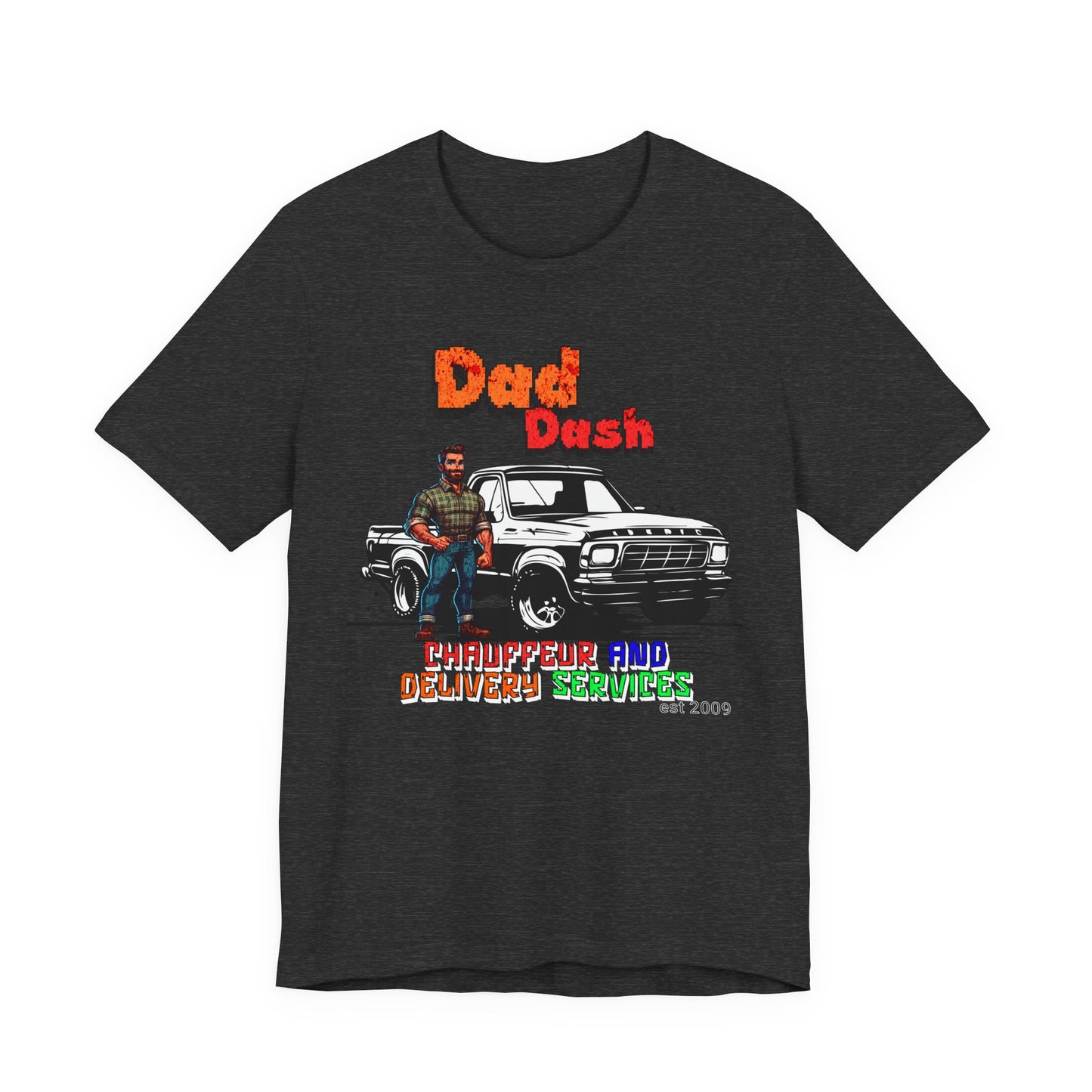 Dad Dash T-Shirt, Unisex Short Sleeve Tee for Dads, Funny Father's Day Gift, Auto Enthusiast Apparel, Dad Humor Shirt