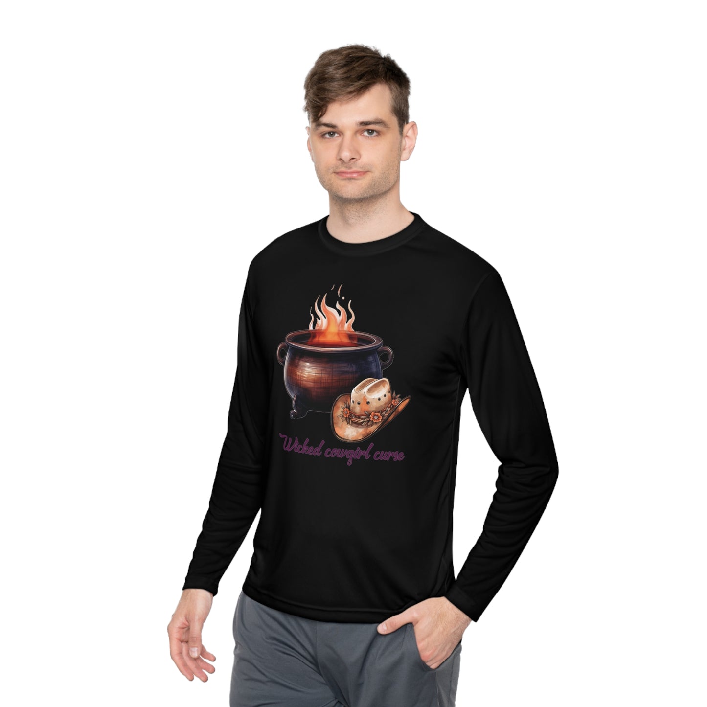 Wicked Cowgirl Curse Unisex Lightweight Long Sleeve Tee