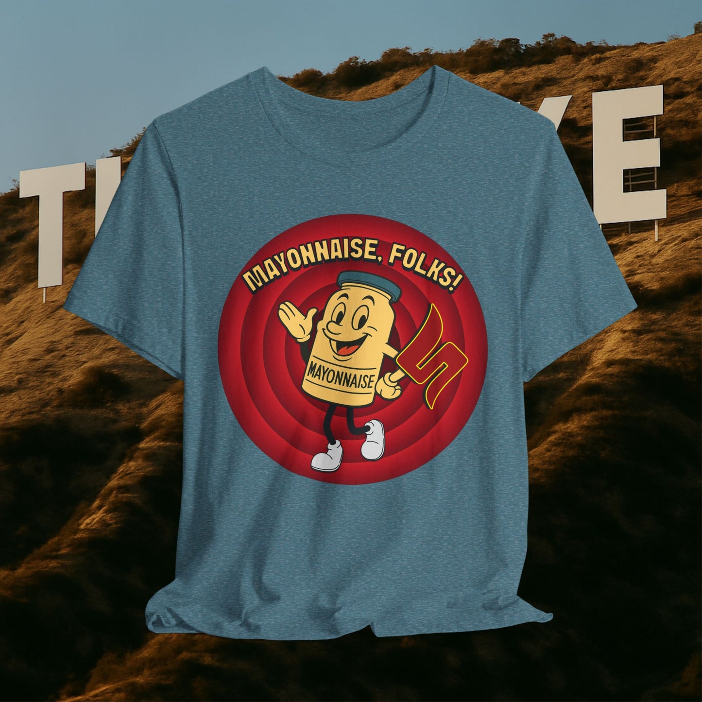 MAYONNAISE, FOLKS! — The Uncle Rico Show Credits Tee