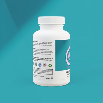 DirkX Digestive Enzyme Blend Supplement: Optimize Your Digestion, Elevate Your Health! (60 Capsules)