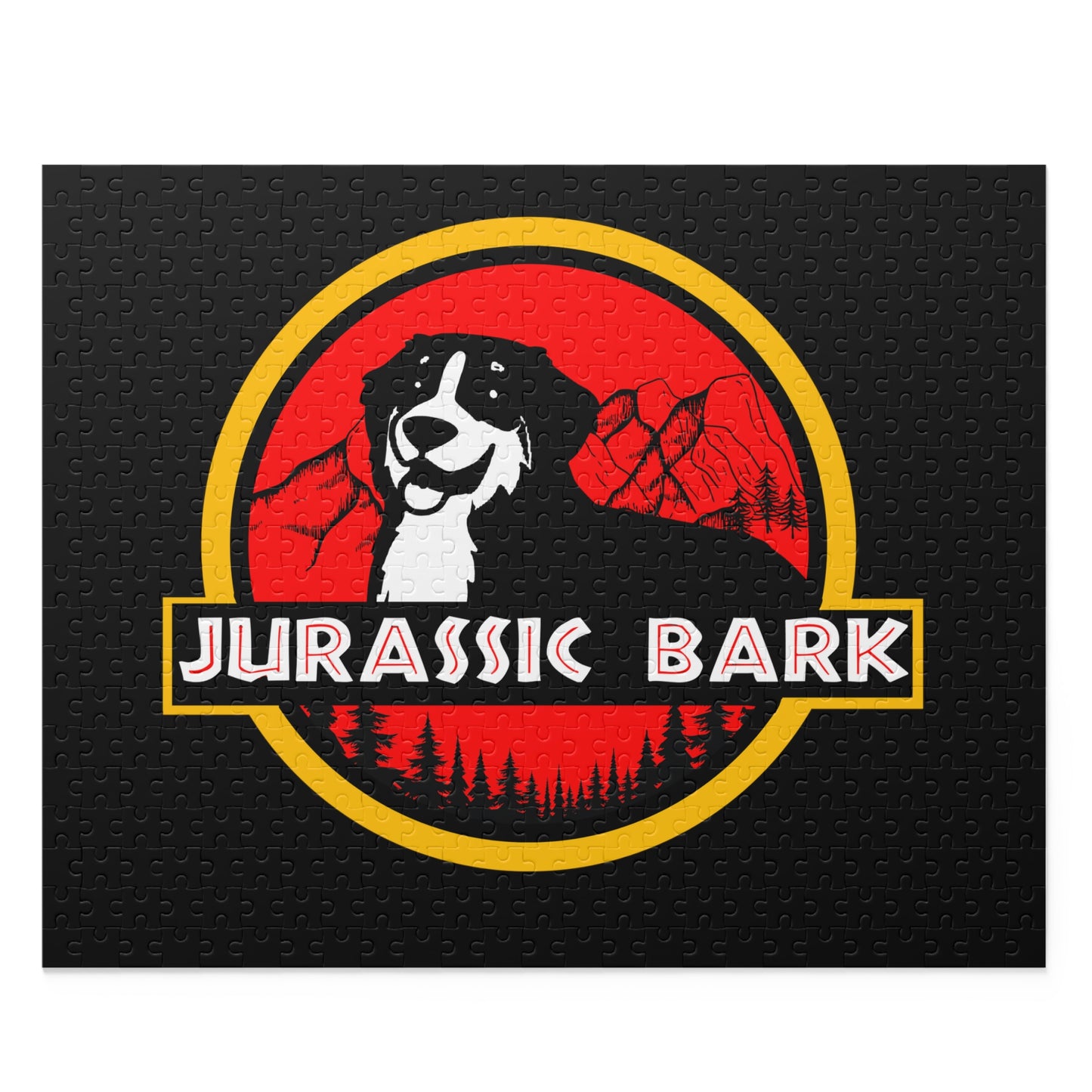 Jurassic Bark Bernese Mountain Dog Puzzle (120, 252, 500-Piece)