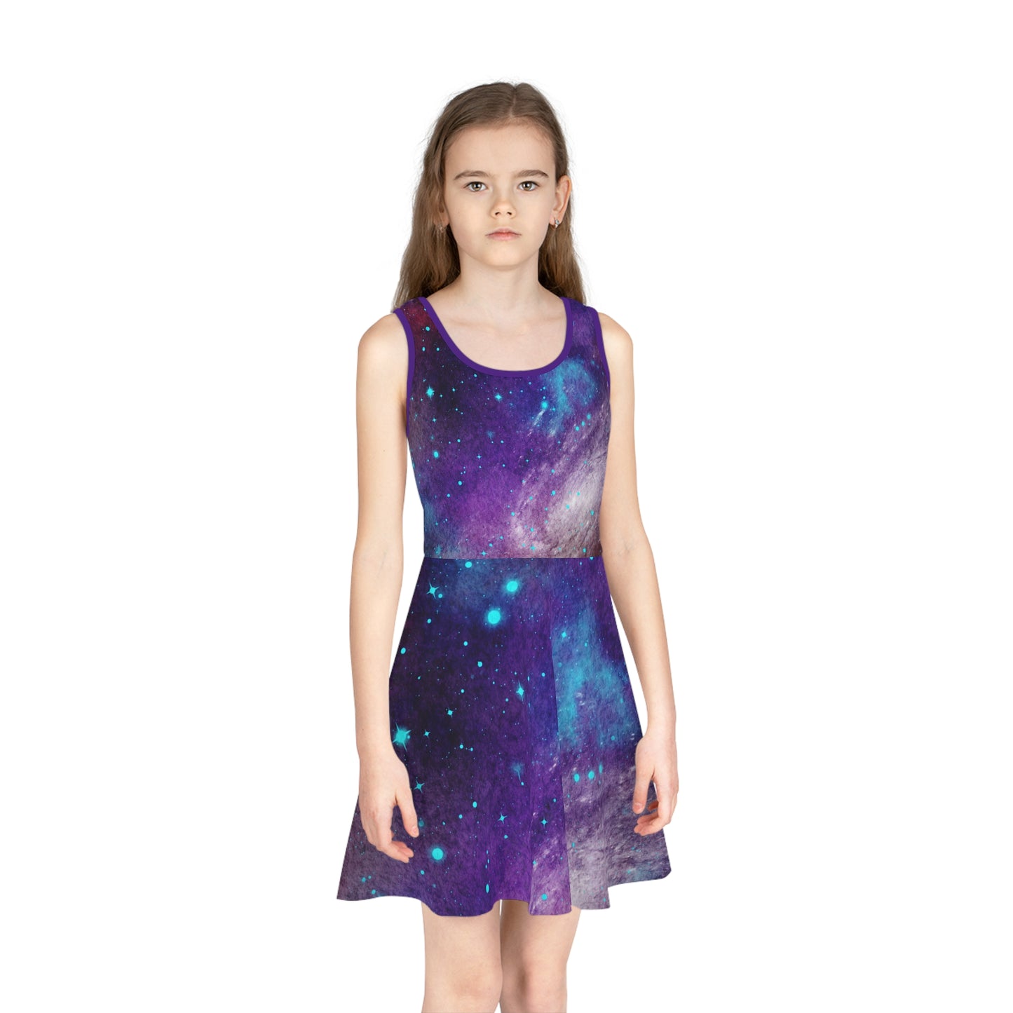 Outer Space Out of this World Girls' Sleeveless Sundress (AOP)