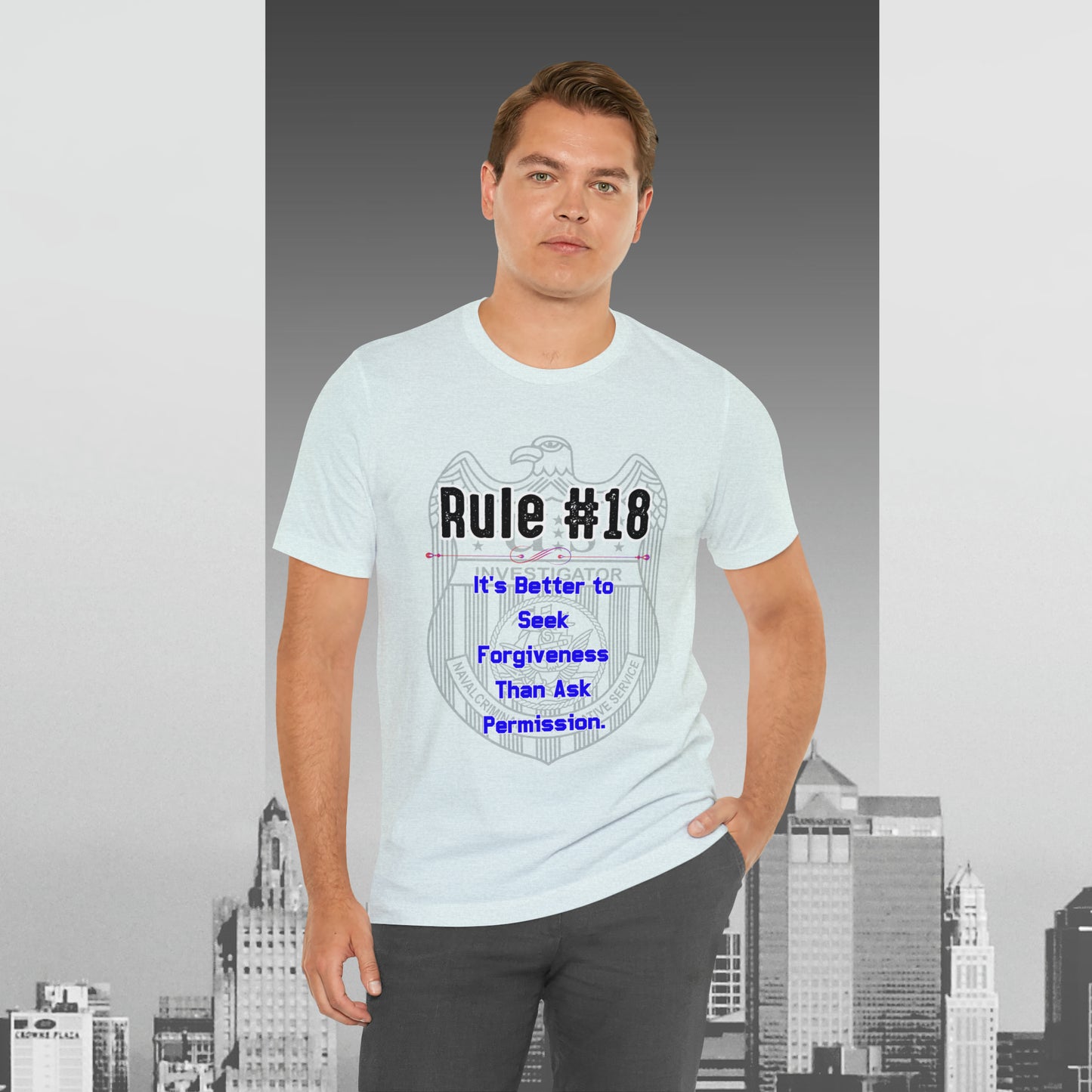 Rules of Gibbs #18 Its's Better to seek Forgiveness, than ask permission Unisex Jersey Short Sleeve Tee