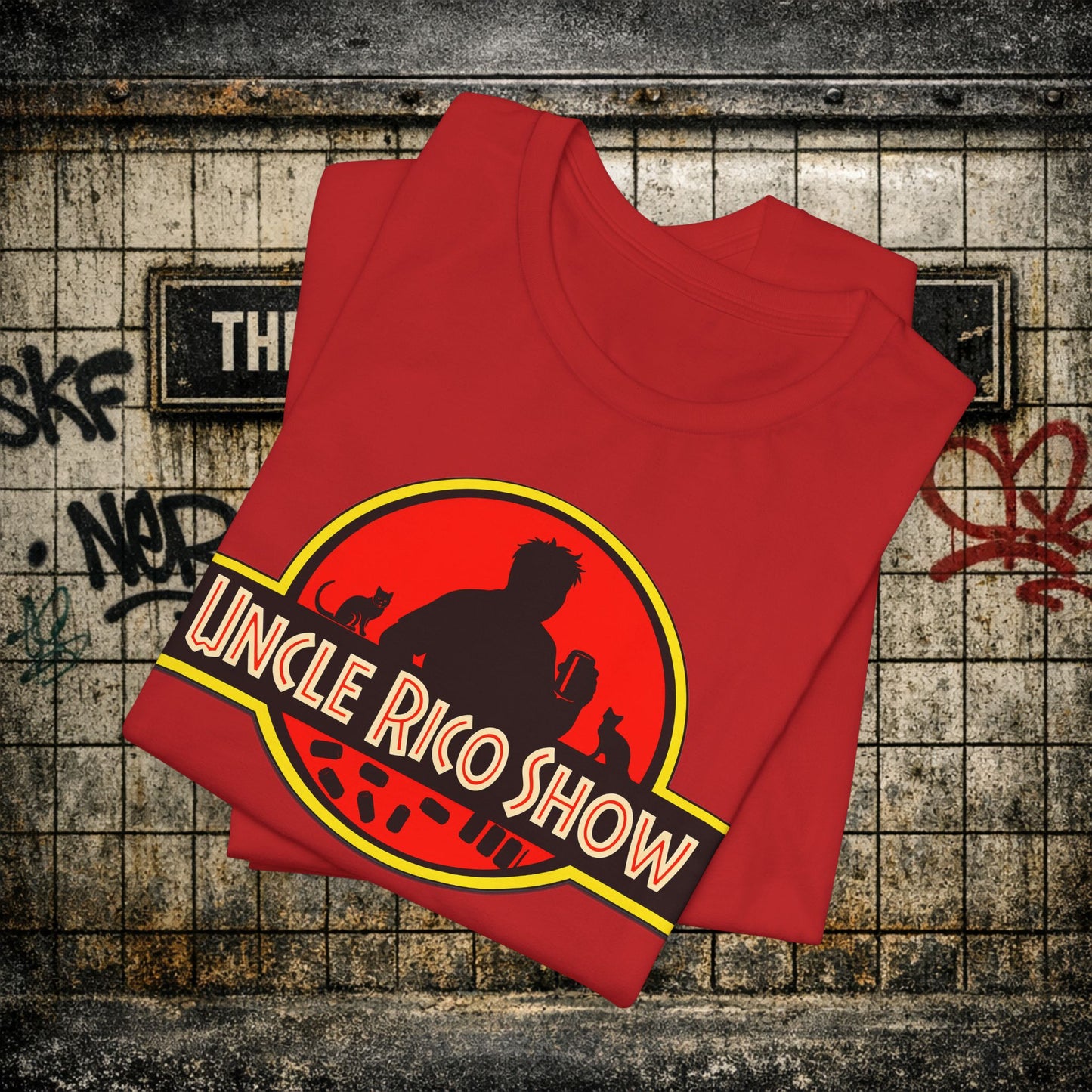 Uncle Rico Show T-Shirt — Retro Jurassic Parody Tee