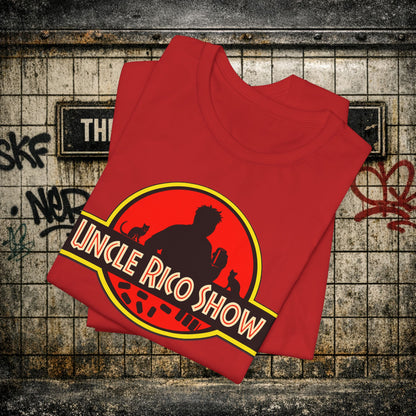 Uncle Rico Show T-Shirt — Retro Jurassic Parody Tee