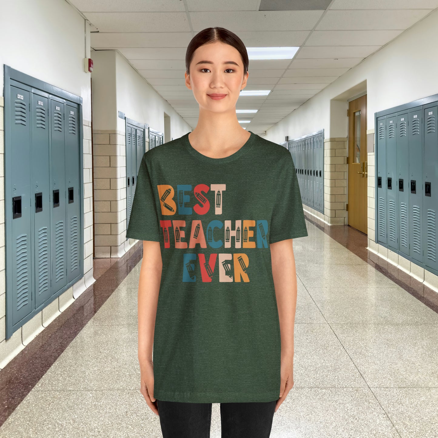 Best Teacher Ever Unisex Jersey Short Sleeve Tee