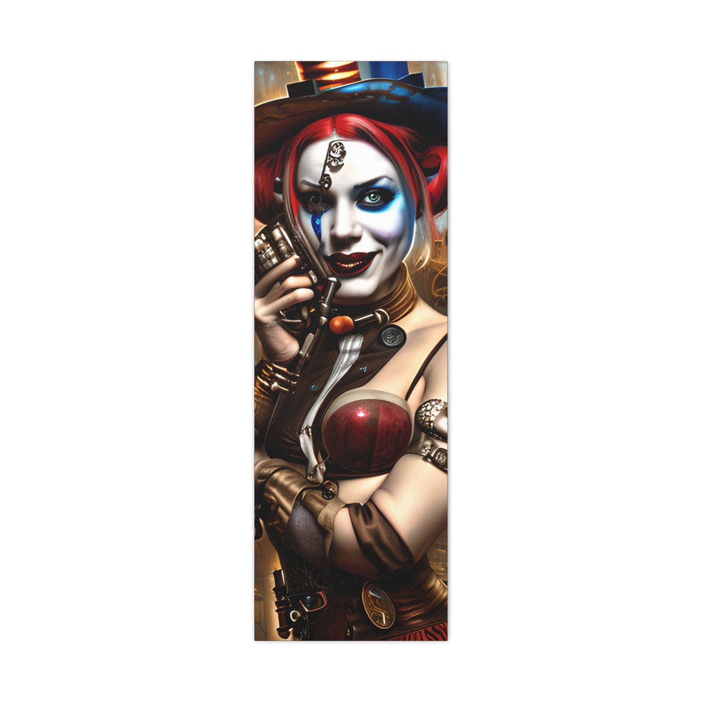 Hyper Realistic Steampunk Harley Quinn Matte Canvas, Stretched, 1.25"