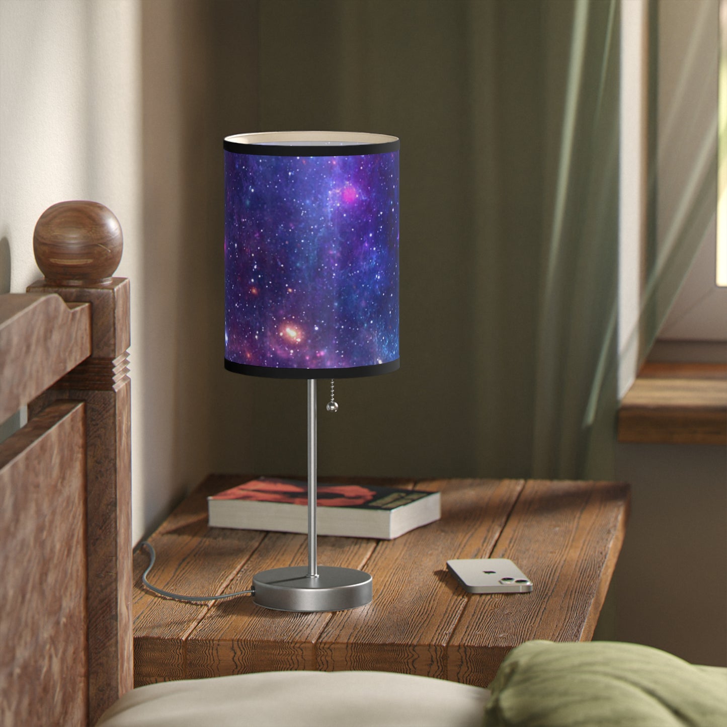 Purple Beyond the Stars Outer Space Out of this World Lamp on a Stand, US|CA plug