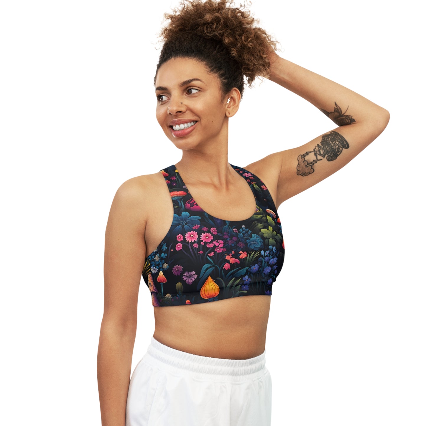 Fairy Tale Magical Forest Seamless Sports Bra (AOP)