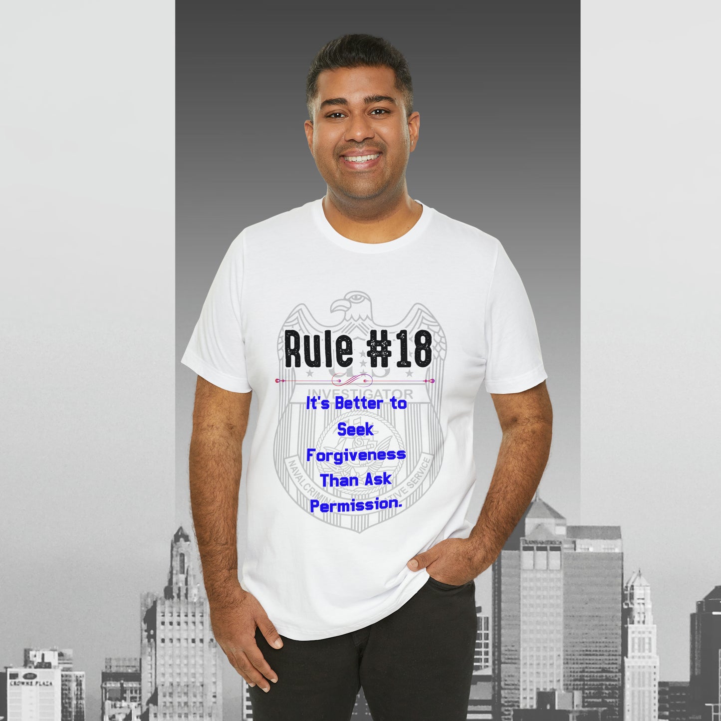 Rules of Gibbs #18 Its's Better to seek Forgiveness, than ask permission Unisex Jersey Short Sleeve Tee