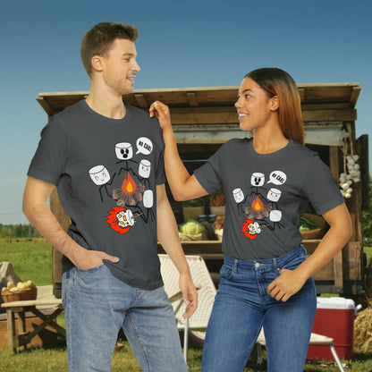No Carl Marshmallow Campfire funny / Unisex Jersey Short Sleeve Tee