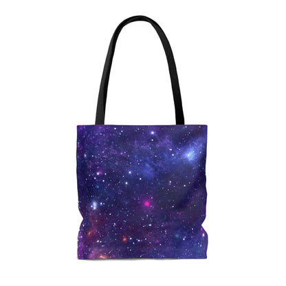Purple Beyond the Stars Outer Space Out of this World Tote Bag (AOP)