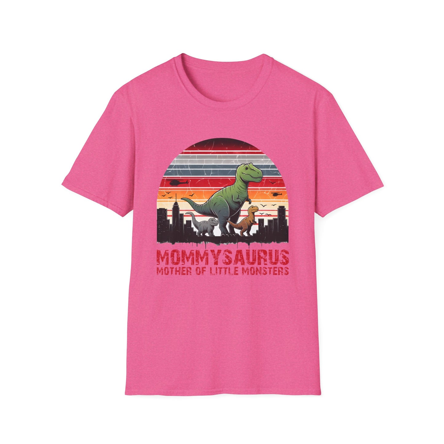 Mommysaurus mother of little monsters Unisex Softstyle T-Shirt Mother's day gift, gift for mom