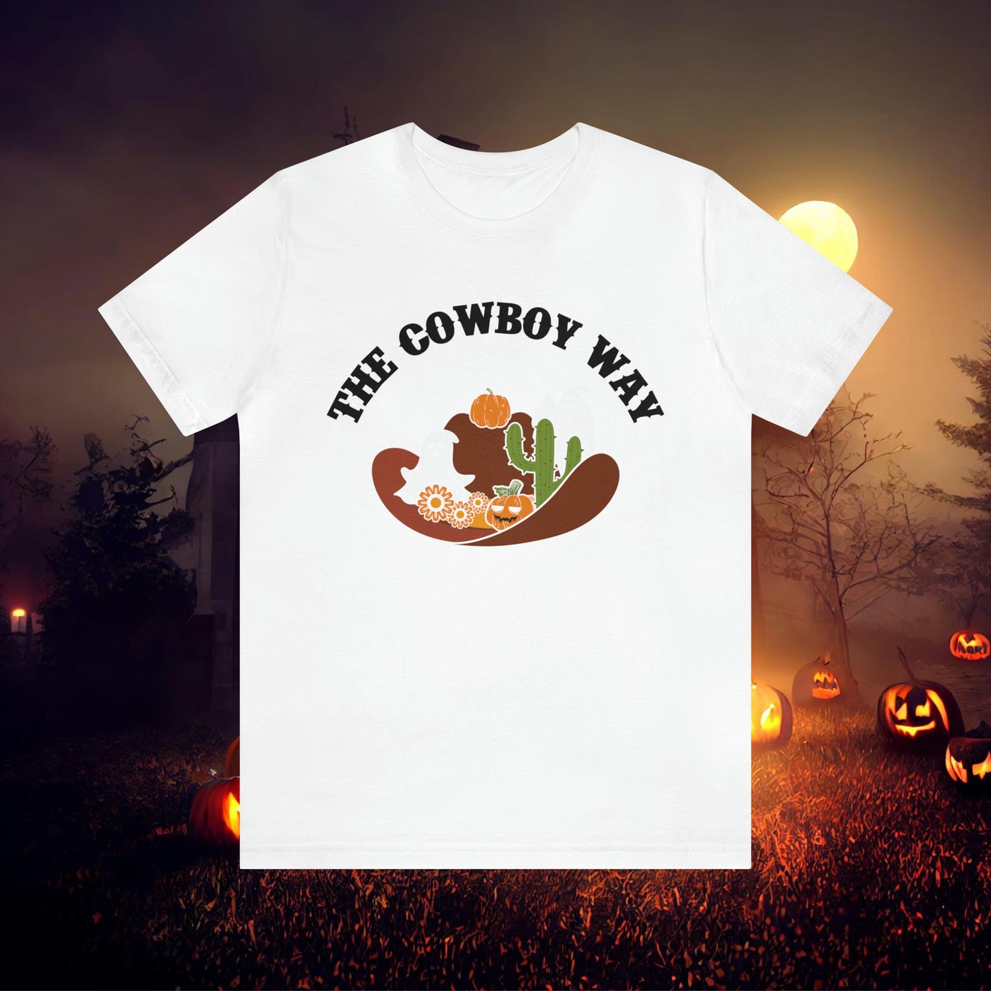 The Cowboy Way Retro Halloween Unisex Jersey Short Sleeve Tee