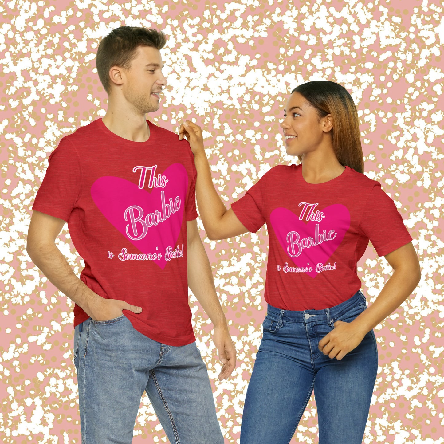 This Barbie is Someone's Bestie Unisex Jersey Short Sleeve Tee gifts for her