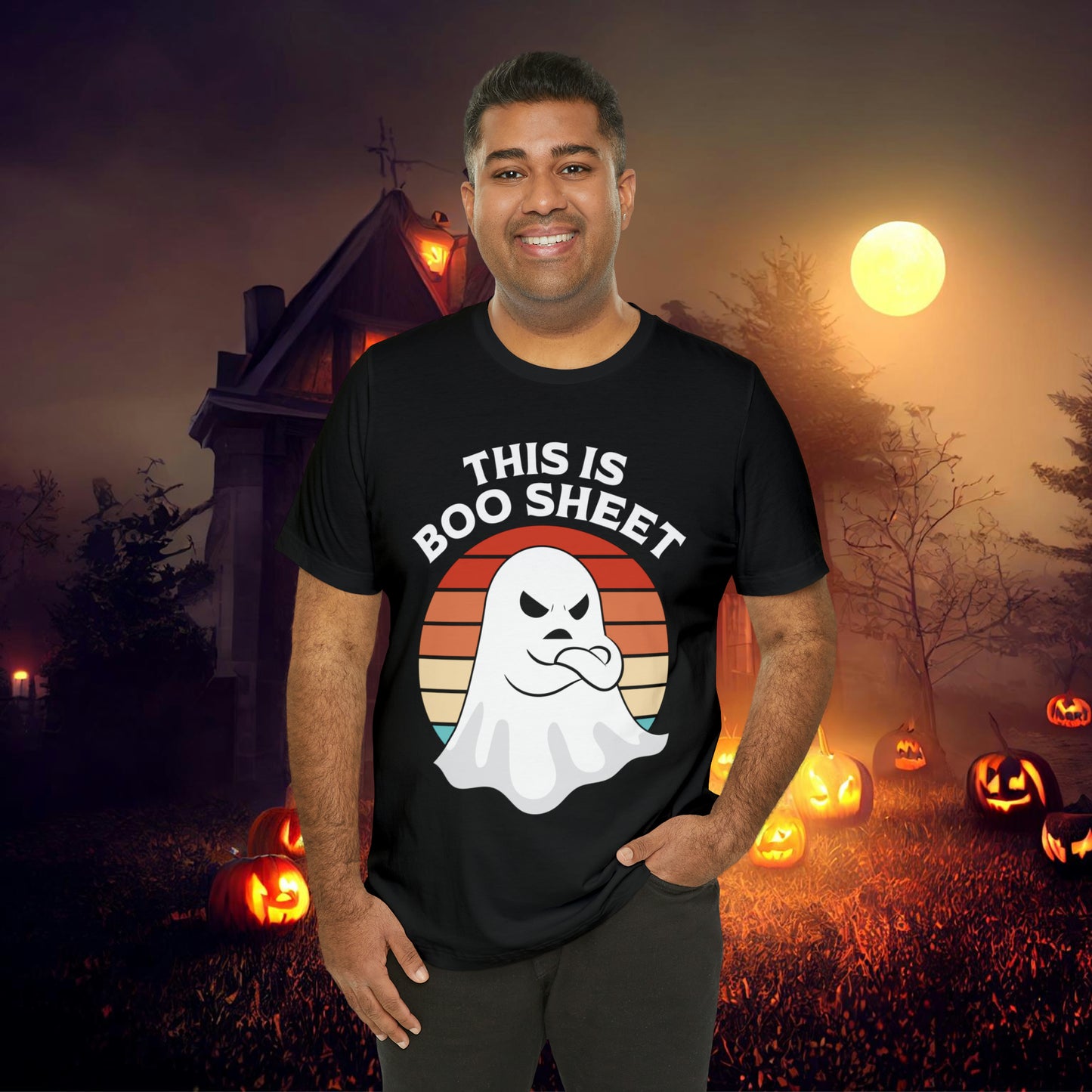 This is Boo Sheet Halloween Unisex Jersey Short Sleeve Tee Gifts for Her Gifts for Him