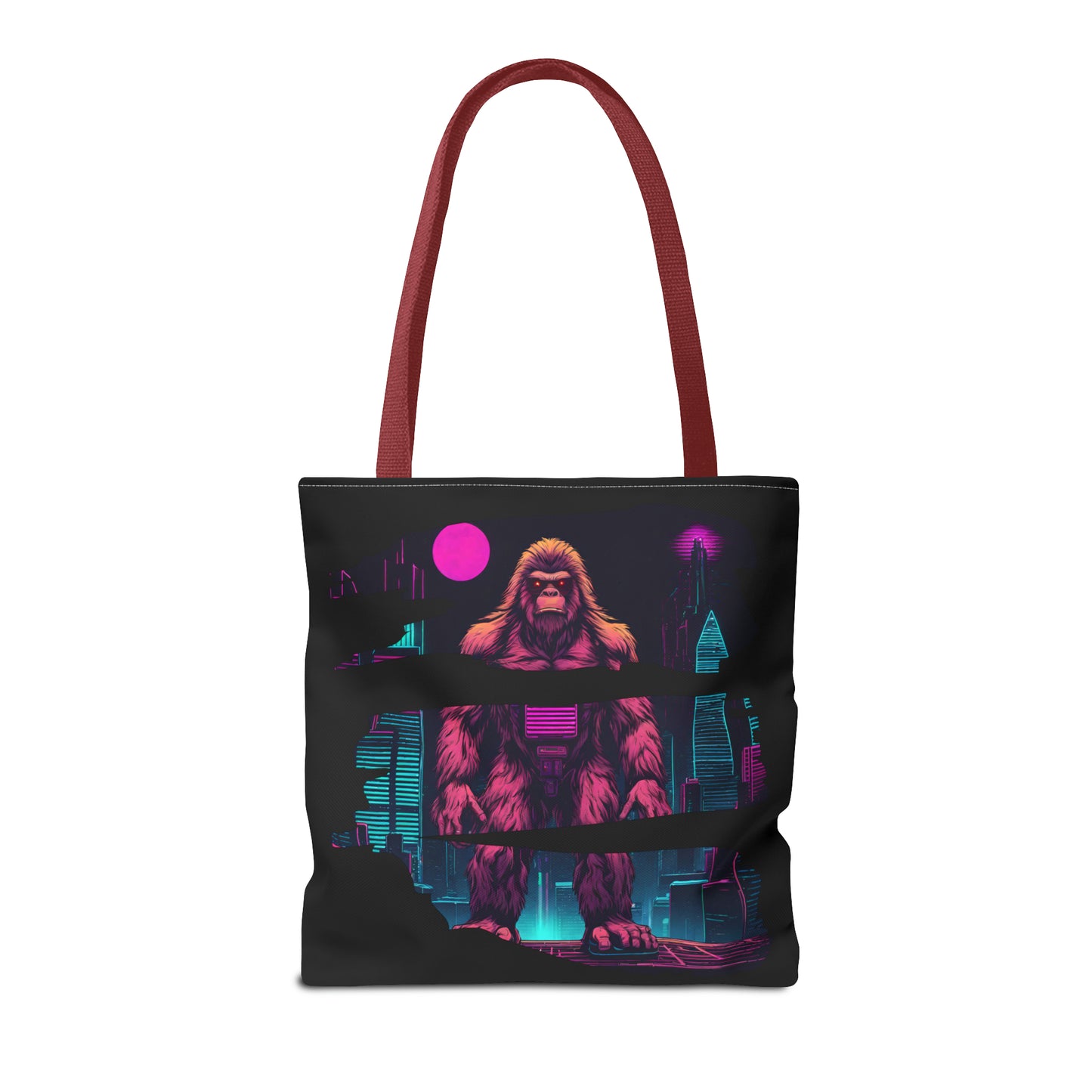 Bigfoot in a Cyber City AOP Tote Bag