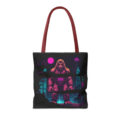 Bigfoot in a Cyber City AOP Tote Bag