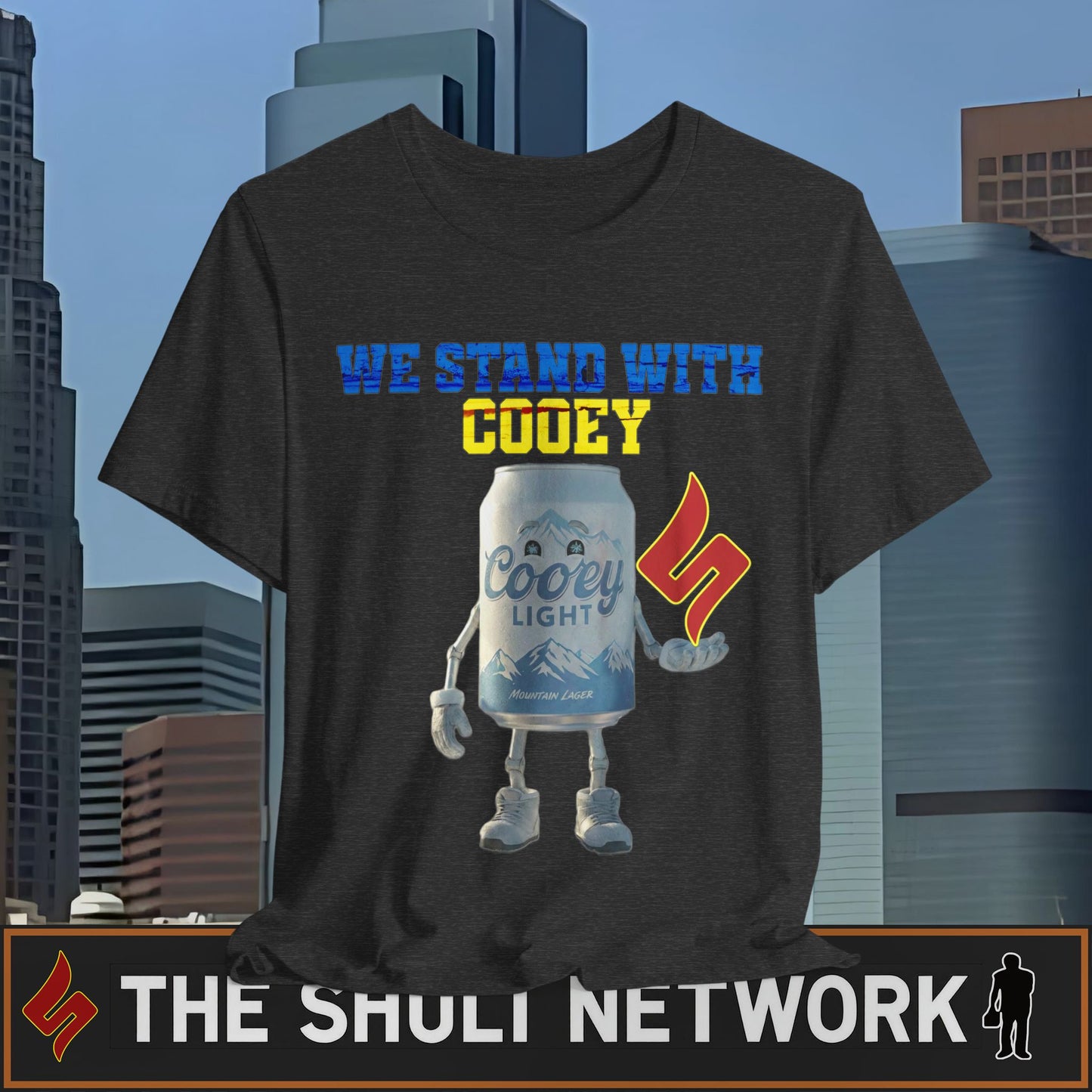 We Stand With Cooey Can Tee — Official Shuli Network Solidarity Drop