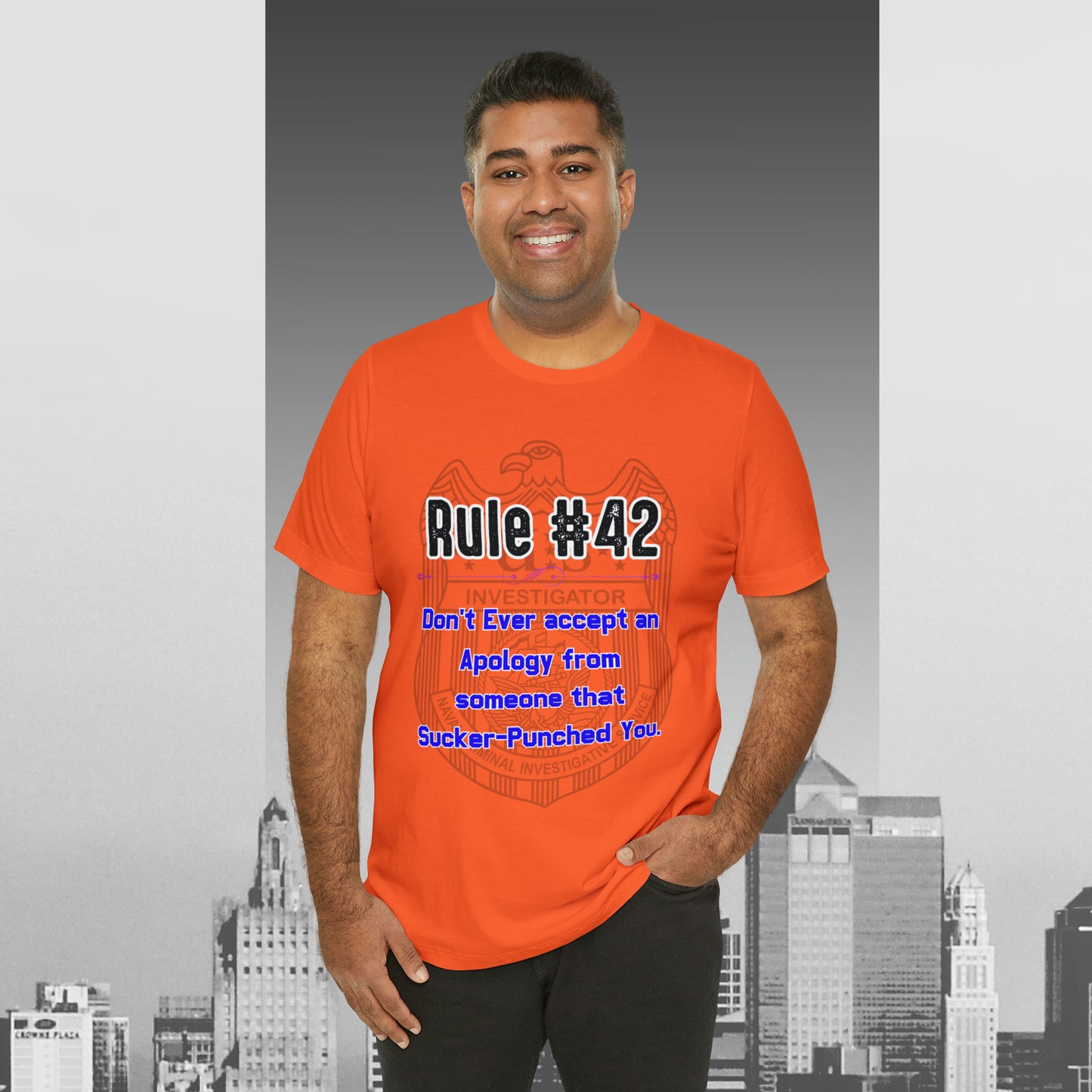 Rules of Gibbs #42 Don't Ever accept an Apology Unisex Jersey Short Sleeve Tee