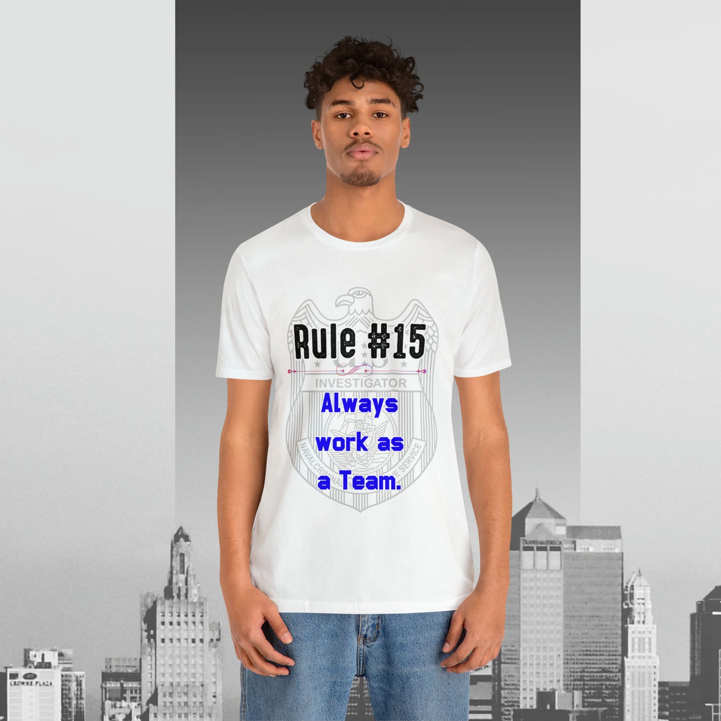 Rules of Gibbs #15 Always work as a Team Unisex Jersey Short Sleeve Tee