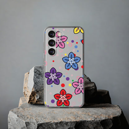 Retro Colorful Flowers Flexi Cases for IPhone and Samsung