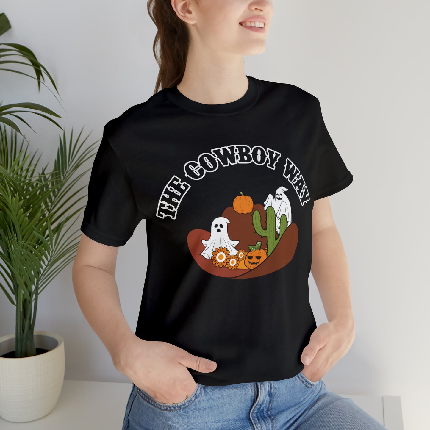 The Cowboy Way Retro Halloween Unisex Jersey Short Sleeve Tee