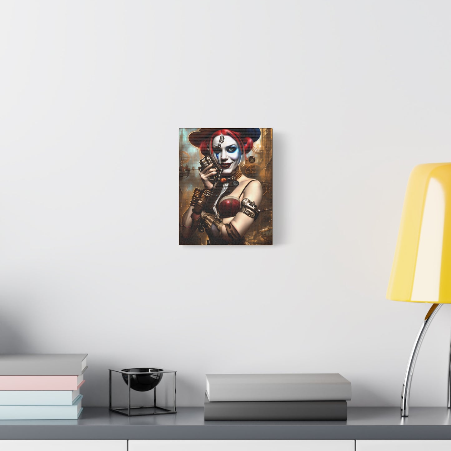 Hyper Realistic Steampunk Harley Quinn Matte Canvas, Stretched, 1.25"