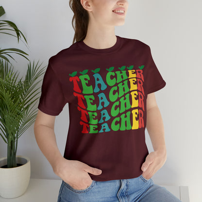 Colorful Teacher Unisex Jersey Short Sleeve Tee