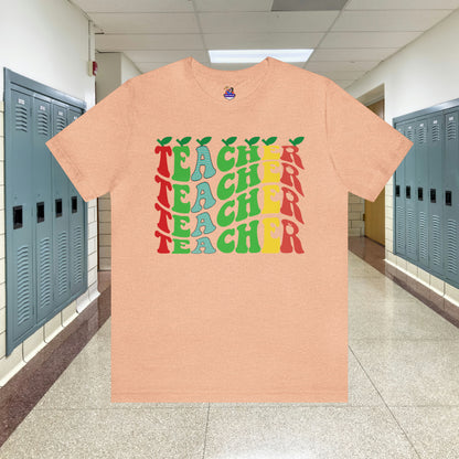 Colorful Teacher Unisex Jersey Short Sleeve Tee