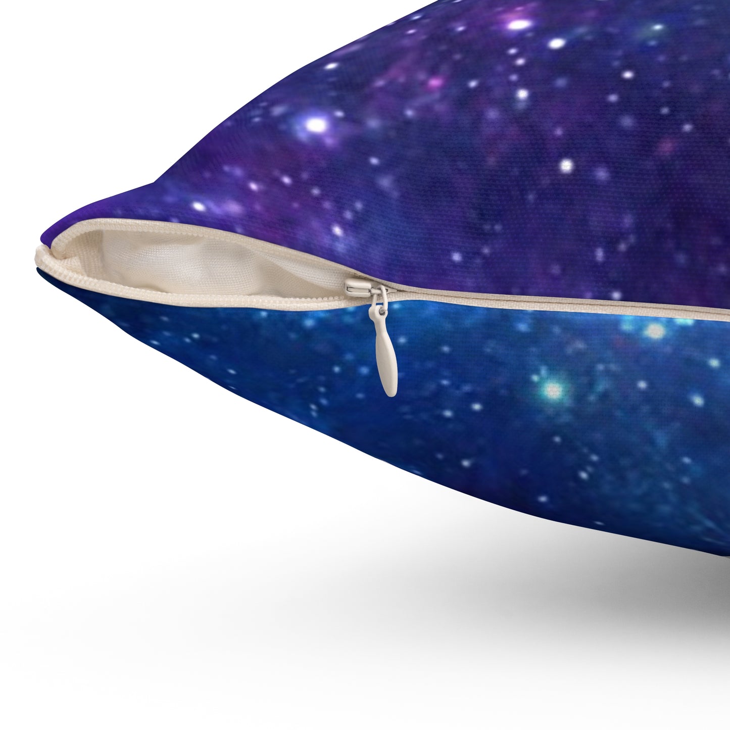 Purple Beyond the Stars Outer Space Out of this World Spun Polyester Square Pillow