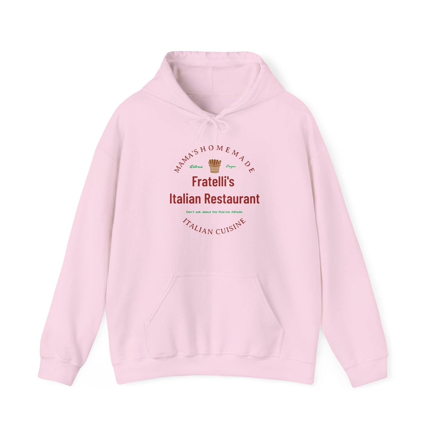 Fratelli's Italian Restaurant Unisex Heavy Blend™ Hooded Sweatshirt Fratelli's Goonies, Quest Attire, Fashion Comedy, Pirate's Pasta-Lover