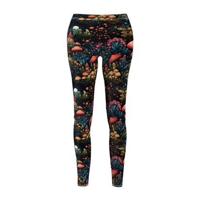 Mushroom Magic Casual Leggings Women's Cut & Sew Casual Leggings (AOP)