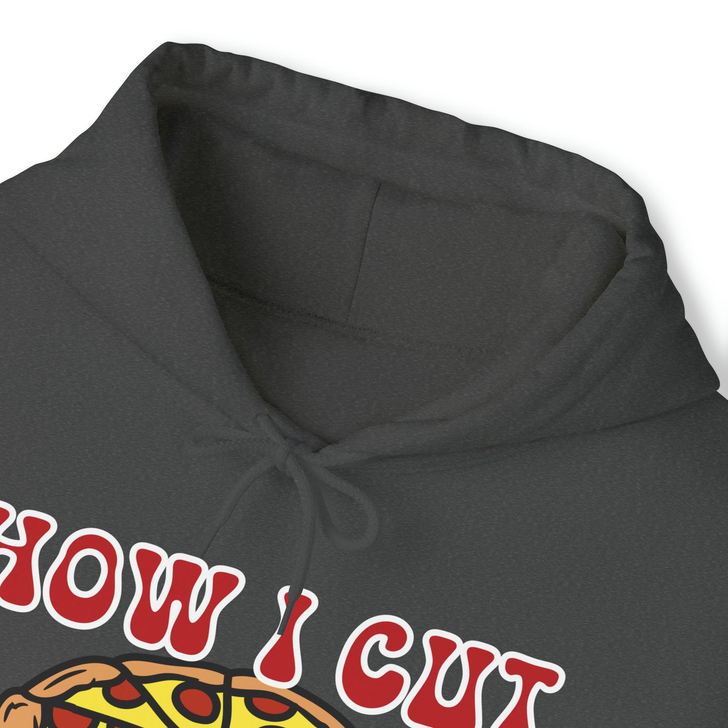 How I Cut Carbs Unisex Heavy Blend™ Hooded Sweatshirt Funny Pizza