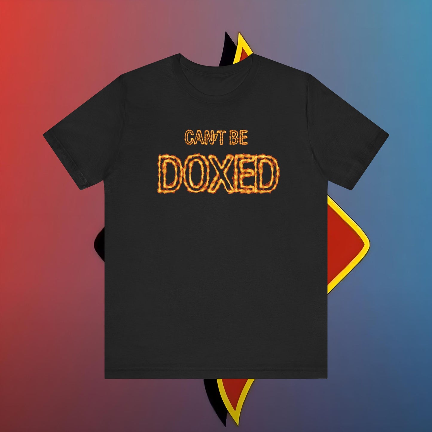 "Blazing Anonymity: Can't Be Doxed – The Shuli Network Inferno Edition #skoal" Unisex Jersey Short Sleeve Tee