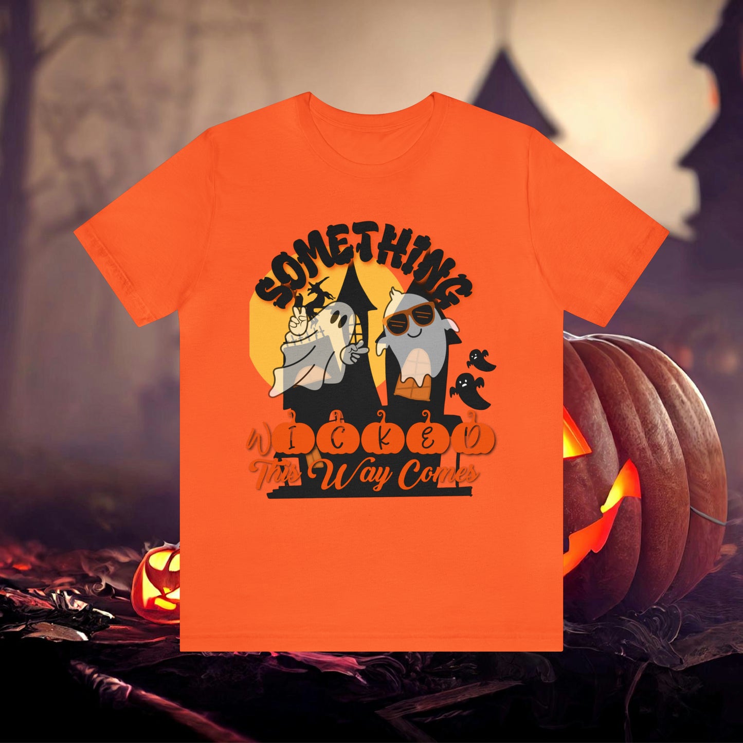 Something Wicked this Way Comes Halloween Unisex Jersey Short Sleeve Tee Gifts for Her Gifts for Him