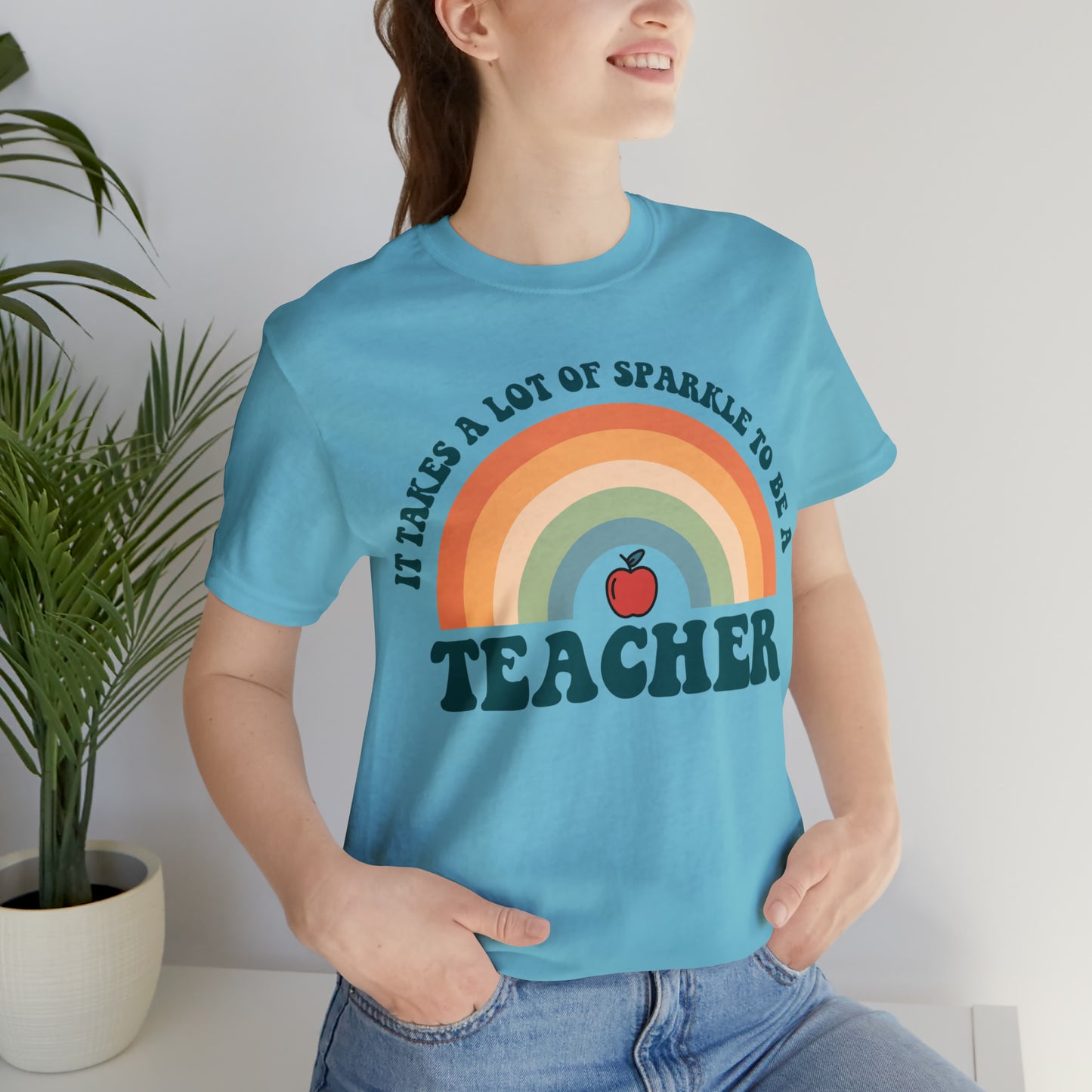 It takes alot of Sparkle to be a Teacher Unisex Jersey Short Sleeve Tee