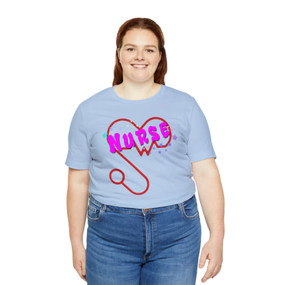 Nurse Love Unisex Jersey Tee Bella+Canvas 3001 Healthcare Gift Medical Students, Soft Fabric, Various Sizes Available